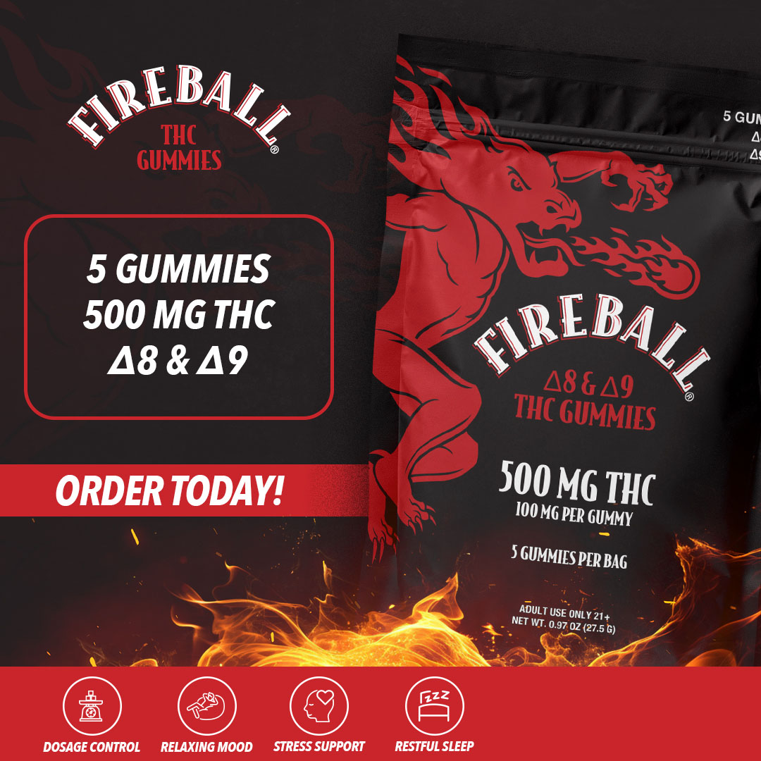 Fireball-Delta-Gummies-5ct - 500mg